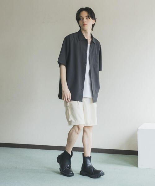 SENSE OF PLACE by URBAN RESEARCH(センスオブプレイスバイアーバンリサーチ)の「『イージーケア/速乾』リネンライクレギュラーカラーシャツ(シャツ/ブラウス・メンズ・ブラック/アイボリー/ブルー・MEDIUM/LARGE)」の20枚目の写真