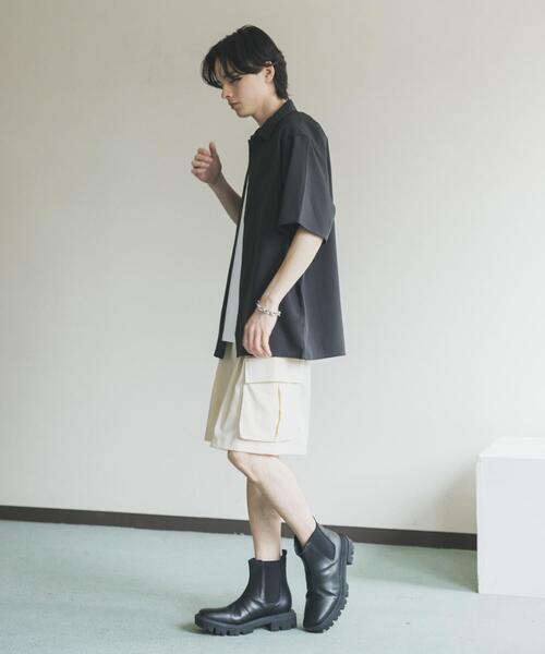 SENSE OF PLACE by URBAN RESEARCH(センスオブプレイスバイアーバンリサーチ)の「『イージーケア/速乾』リネンライクレギュラーカラーシャツ(シャツ/ブラウス・メンズ・ブラック/アイボリー/ブルー・MEDIUM/LARGE)」の21枚目の写真