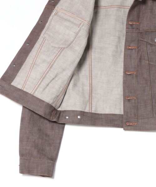 A.P.C.（アーペーセー）の「Lenny ジャケット（デニムジャケット・メンズ・ブラウン・S/M/XS）」の3枚目の写真