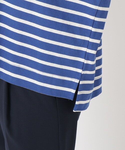 one'sterrace(ワンズテラス)の「【リンネル7月号掲載】コットンボーダー半袖プルオーバー(Tシャツ/カットソー・レディース・ブラック系8/アイボリー系8/ブルー系その他7・02)」の11枚目の写真