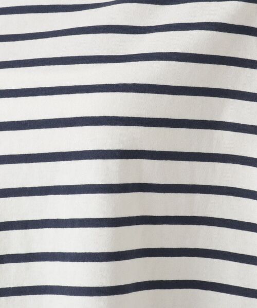 one'sterrace(ワンズテラス)の「【リンネル7月号掲載】コットンボーダー半袖プルオーバー(Tシャツ/カットソー・レディース・ブラック系8/アイボリー系8/ブルー系その他7・02)」の13枚目の写真