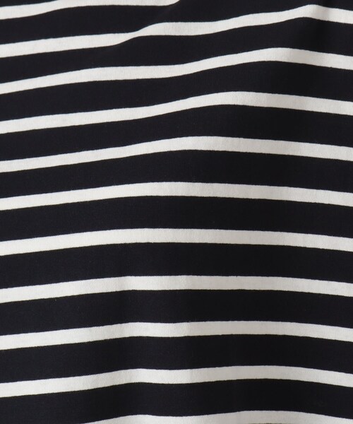 one'sterrace(ワンズテラス)の「【リンネル7月号掲載】コットンボーダー半袖プルオーバー(Tシャツ/カットソー・レディース・ブラック系8/アイボリー系8/ブルー系その他7・02)」の15枚目の写真