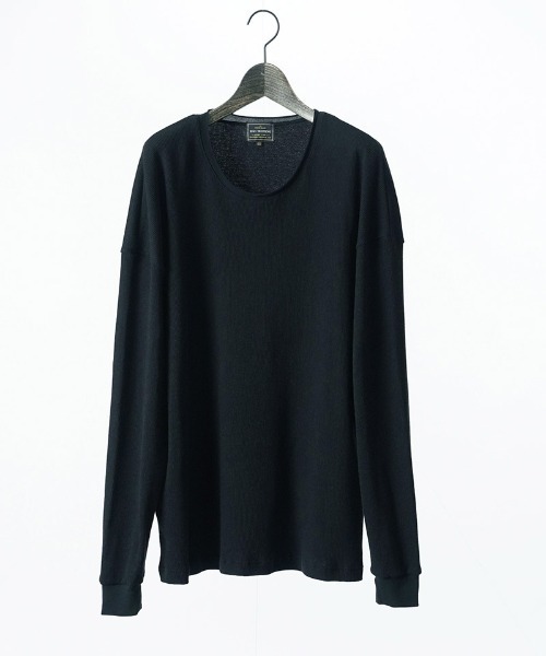 EGO TRIPPING(エゴトリッピング)の「mlt5727-WOOL THERMAL-TEE print ウールサーマルカットソー(666710)(Tシャツ/カットソー・メンズ・ブラック/チャコール/オリーブ・48/46)」の16枚目の写真