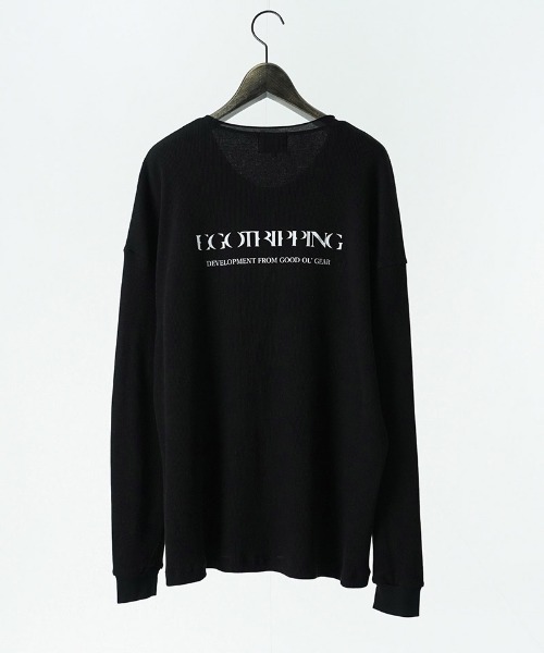 EGO TRIPPING(エゴトリッピング)の「mlt5727-WOOL THERMAL-TEE print ウールサーマルカットソー(666710)(Tシャツ/カットソー・メンズ・ブラック/チャコール/オリーブ・48/46)」の19枚目の写真