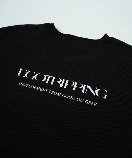 EGO TRIPPING(エゴトリッピング)の「mlt5727-WOOL THERMAL-TEE print ウールサーマルカットソー(666710)(Tシャツ/カットソー・メンズ・ブラック/チャコール/オリーブ・48/46)」の21枚目の写真