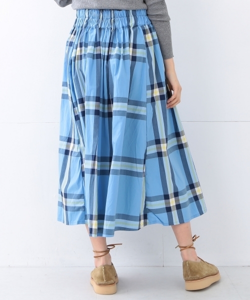 BEAMS BOY（ビームスボーイ）の「BEAMS BOY / BOY ビッグタータン スカート（スカート・レディース・サックスブルー/ネイビー/ナチュラル・ONE SIZE）」の20枚目の写真