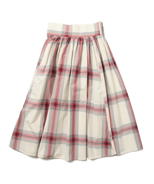 BEAMS BOY（ビームスボーイ）の「BEAMS BOY / BOY ビッグタータン スカート（スカート・レディース・サックスブルー/ネイビー/ナチュラル・ONE SIZE）」の17枚目の写真
