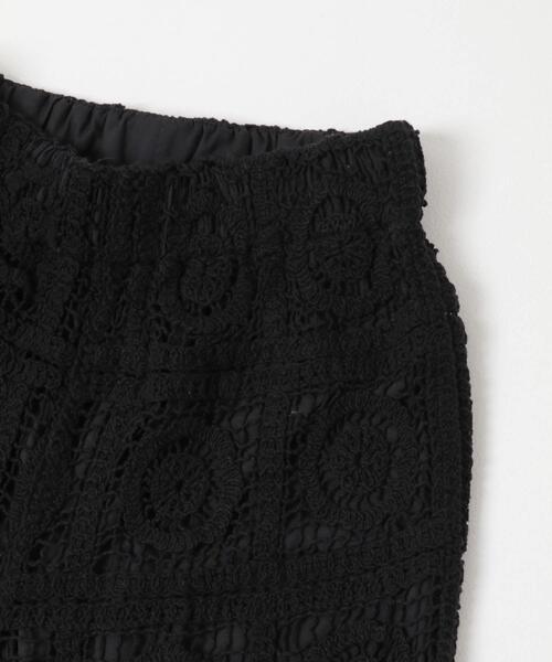 ITEMS URBANRESEARCH（アイテムズ アーバンリサーチ）の「クロシェパンツ（その他パンツ・レディース・ブラック/ベージュ・FREE）」の7枚目の写真