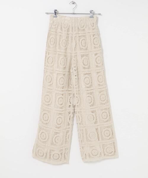 ITEMS URBANRESEARCH（アイテムズ アーバンリサーチ）の「クロシェパンツ（その他パンツ・レディース・ブラック/ベージュ・FREE）」の13枚目の写真