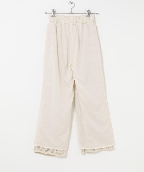 ITEMS URBANRESEARCH（アイテムズ アーバンリサーチ）の「クロシェパンツ（その他パンツ・レディース・ブラック/ベージュ・FREE）」の16枚目の写真