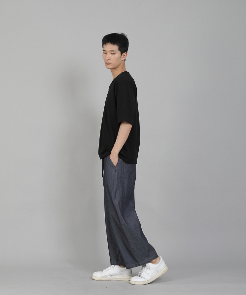 SAINTCREW(セントクルー)の「無地Vネック16sコットン5部半袖TシャツV-8A01ブラック(Tシャツ/カットソー・メンズ・その他・MEDIUM/LARGE/X-LARGE/XXXX-LARGE/XXX-LARGE/XX-LARGE)」の11枚目の写真