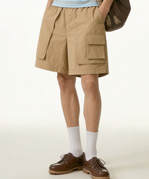 NOMBRE（ノンブレ）の「ユーティリティカーゴバンディングショーツ[ベージュ]（その他パンツ）」