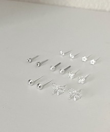 【7点セット】シルバーミニピアス(hsyd)