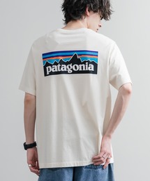Patagonia パタゴニア MS P 6 LOGO T SHIRT オーガニックコットンバックプリントP-6ロゴ半袖Tシャツ