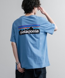 Patagonia パタゴニア MS P 6 LOGO T SHIRT オーガニックコットンバックプリントP-6ロゴ半袖Tシャツ