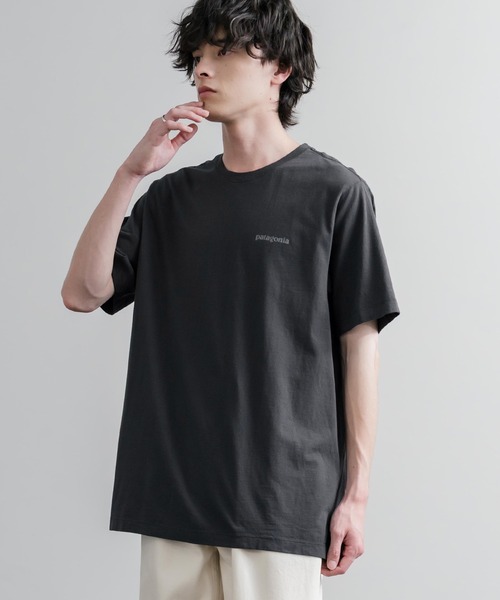 patagonia(パタゴニア)の「Patagonia パタゴニア MS P 6 LOGO T SHIRT オーガニックコットンバックプリントP-6ロゴ半袖Tシャツ(Tシャツ/カットソー・メンズ・ナチュラル/グリーン/ブラック/ブルー・XL/L/M/S)」の6枚目の写真