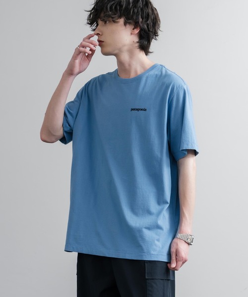 patagonia(パタゴニア)の「Patagonia パタゴニア MS P 6 LOGO T SHIRT オーガニックコットンバックプリントP-6ロゴ半袖Tシャツ(Tシャツ/カットソー・メンズ・ナチュラル/グリーン/ブラック/ブルー・XL/L/M/S)」の21枚目の写真