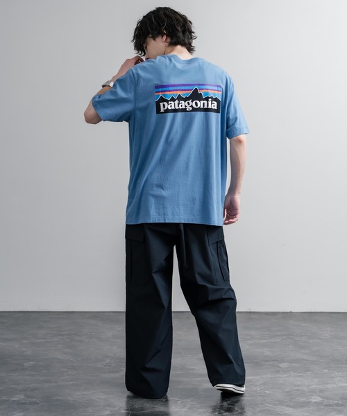 patagonia(パタゴニア)の「Patagonia パタゴニア MS P 6 LOGO T SHIRT オーガニックコットンバックプリントP-6ロゴ半袖Tシャツ(Tシャツ/カットソー・メンズ・ナチュラル/グリーン/ブラック/ブルー・XL/L/M/S)」の22枚目の写真