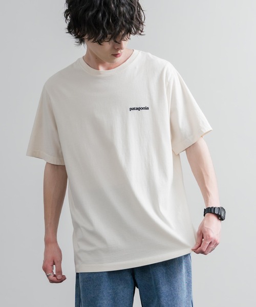 patagonia(パタゴニア)の「Patagonia パタゴニア MS P 6 LOGO T SHIRT オーガニックコットンバックプリントP-6ロゴ半袖Tシャツ(Tシャツ/カットソー・メンズ・ナチュラル/グリーン/ブラック/ブルー・XL/L/M/S)」の11枚目の写真