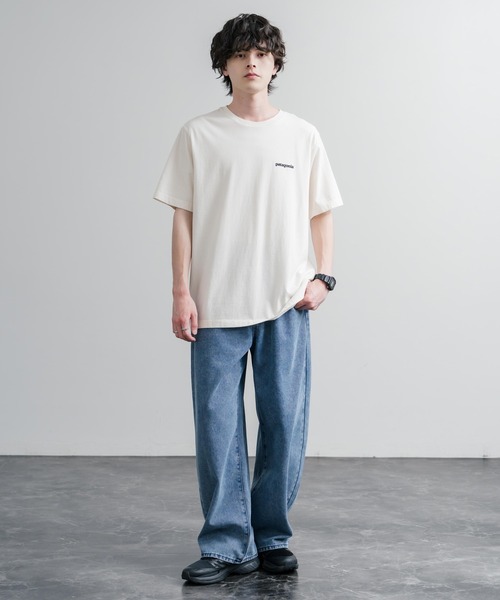 patagonia(パタゴニア)の「Patagonia パタゴニア MS P 6 LOGO T SHIRT オーガニックコットンバックプリントP-6ロゴ半袖Tシャツ(Tシャツ/カットソー・メンズ・ナチュラル/グリーン/ブラック/ブルー・XL/L/M/S)」の13枚目の写真