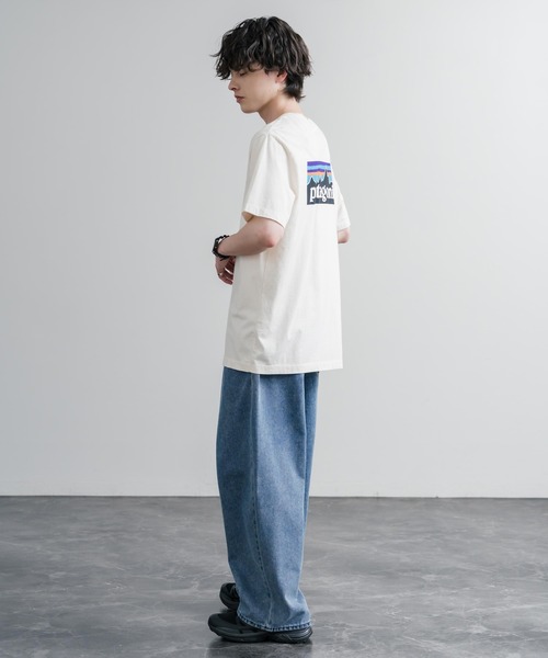patagonia(パタゴニア)の「Patagonia パタゴニア MS P 6 LOGO T SHIRT オーガニックコットンバックプリントP-6ロゴ半袖Tシャツ(Tシャツ/カットソー・メンズ・ナチュラル/グリーン/ブラック/ブルー・XL/L/M/S)」の15枚目の写真