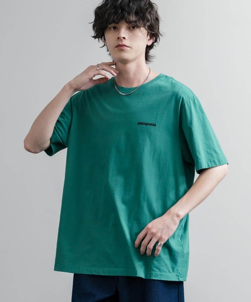 patagonia(パタゴニア)の「Patagonia パタゴニア MS P 6 LOGO T SHIRT オーガニックコットンバックプリントP-6ロゴ半袖Tシャツ(Tシャツ/カットソー・メンズ・ナチュラル/グリーン/ブラック/ブルー・XL/L/M/S)」の16枚目の写真