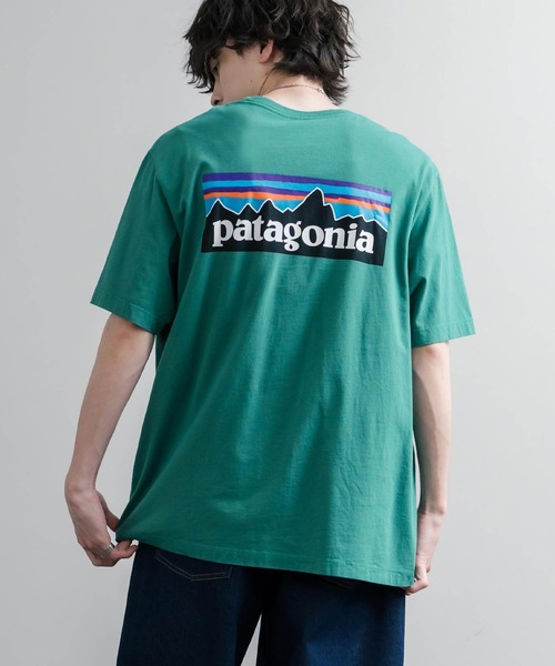 patagonia(パタゴニア)の「Patagonia パタゴニア MS P 6 LOGO T SHIRT オーガニックコットンバックプリントP-6ロゴ半袖Tシャツ(Tシャツ/カットソー・メンズ・ナチュラル/グリーン/ブラック/ブルー・XL/L/M/S)」の17枚目の写真