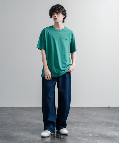 patagonia(パタゴニア)の「Patagonia パタゴニア MS P 6 LOGO T SHIRT オーガニックコットンバックプリントP-6ロゴ半袖Tシャツ(Tシャツ/カットソー・メンズ・ナチュラル/グリーン/ブラック/ブルー・XL/L/M/S)」の18枚目の写真