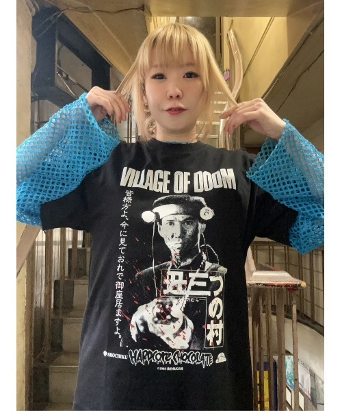 ハードコアチョコレート(ハードコアチョコレート)の「丑三つの村(ゲートルブラック)(Tシャツ/カットソー・メンズ・ブラック・LARGE/X-LARGE/XX-LARGE)」の9枚目の写真