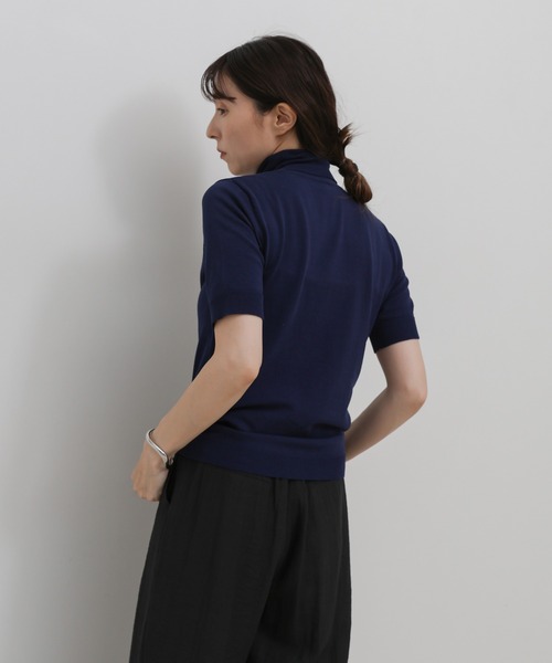 select MOCA(セレクトモカ)の「コンパクトハイネックシンプルニットトップス(ニット/セーター・レディース・ベージュ/グレー/ネイビー/ブラック/アイボリー・FREE)」の11枚目の写真