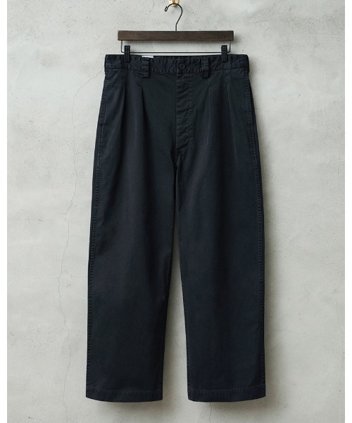 WAIPER.inc(ワイパーインク)の「WAIPER.inc フランス軍 1950~60年代 M-52 ヴィンテージ ツータック WESTPOINT チノトラウザー ストレート オーバーダイ【WP1002D】(チノパンツ・メンズ・ネイビー/ブラック/ベージュ系その他・L-Regular/L-Long)」の3枚目の写真