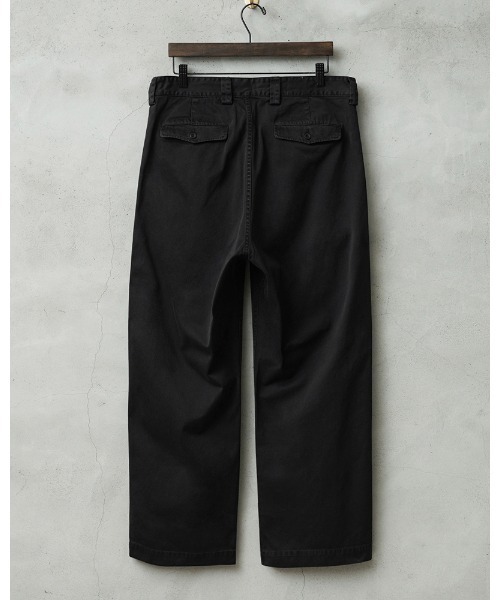 WAIPER.inc(ワイパーインク)の「WAIPER.inc フランス軍 1950~60年代 M-52 ヴィンテージ ツータック WESTPOINT チノトラウザー ストレート オーバーダイ【WP1002D】(チノパンツ・メンズ・ネイビー/ブラック/ベージュ系その他・L-Regular/L-Long)」の4枚目の写真