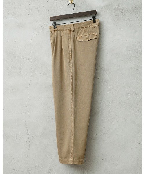 WAIPER.inc(ワイパーインク)の「WAIPER.inc フランス軍 1950~60年代 M-52 ヴィンテージ ツータック WESTPOINT チノトラウザー ストレート オーバーダイ【WP1002D】(チノパンツ・メンズ・ネイビー/ブラック/ベージュ系その他・L-Regular/L-Long)」の5枚目の写真