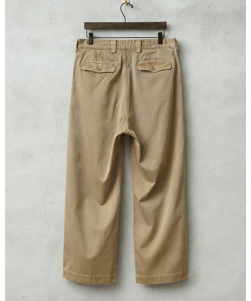 WAIPER.inc(ワイパーインク)の「WAIPER.inc フランス軍 1950~60年代 M-52 ヴィンテージ ツータック WESTPOINT チノトラウザー ストレート オーバーダイ【WP1002D】(チノパンツ・メンズ・ネイビー/ブラック/ベージュ系その他・L-Regular/L-Long)」の6枚目の写真
