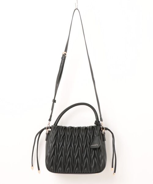 MAGASIN DE MODE Chou Chou(マガジンデモードシュシュ)の「【MAGASIN DE MODE Chou Chou】シュシュエンボス2wayドロストショルダー SNBD(ショルダーバッグ・レディース・ブラウン/ブラック・FREE)」の1枚目の写真