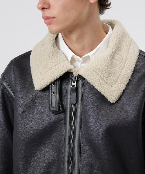 Alpha Industries（アルファインダストリーズ）の「Alpha Industries/アルファインダストリーズ/MOUTON B-3 RELAXED FIT JACKET/ムートンB-3 リラックスフィットジャケット（ムートンコート・メンズ・ブラック/ブラウン・S/M/L/2XL/XL/XS）」の7枚目の写真