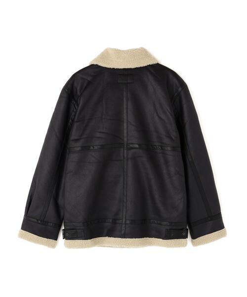 Alpha Industries（アルファインダストリーズ）の「Alpha Industries/アルファインダストリーズ/MOUTON B-3 RELAXED FIT JACKET/ムートンB-3 リラックスフィットジャケット（ムートンコート・メンズ・ブラック/ブラウン・S/M/L/2XL/XL/XS）」の10枚目の写真