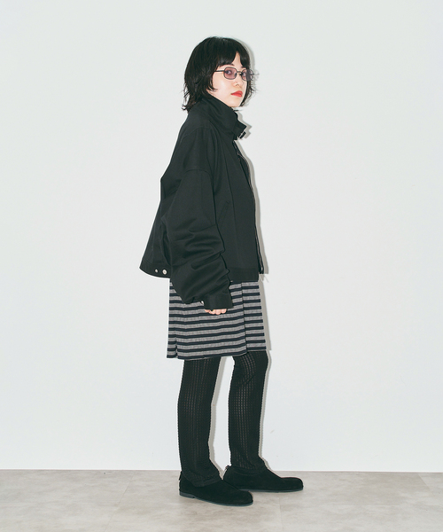 MILLER（ミラー）の「MILLER 別注 border shirt：カットソー（Tシャツ/カットソー・レディース・グリーン/ブラック・FREE）」の11枚目の写真