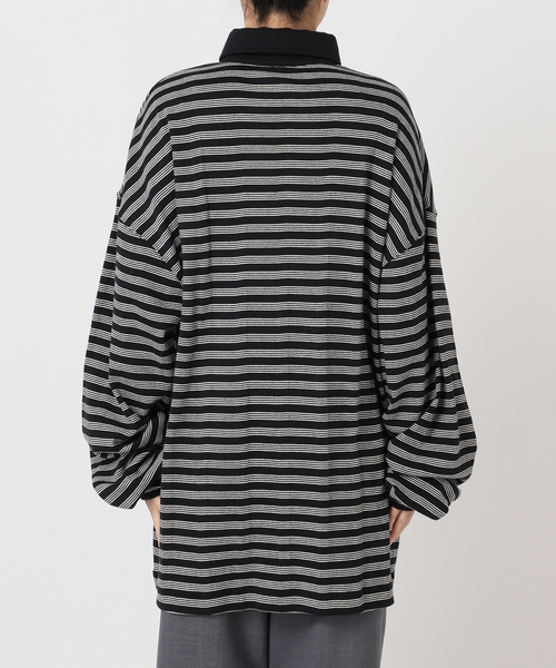 MILLER（ミラー）の「MILLER 別注 border shirt：カットソー（Tシャツ/カットソー・レディース・グリーン/ブラック・FREE）」の20枚目の写真