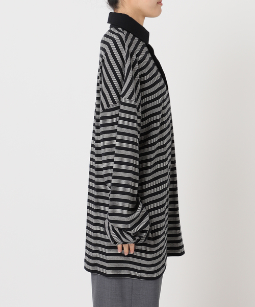 MILLER（ミラー）の「MILLER 別注 border shirt：カットソー（Tシャツ/カットソー・レディース・グリーン/ブラック・FREE）」の21枚目の写真