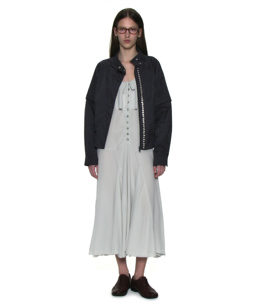 PARTIMENTO WOMEN(パルティメントウィメン)の「ラッフルレーストリムフレアスリップドレス_ミント(ワンピース・レディース・その他・SMALL/MEDIUM)」の7枚目の写真
