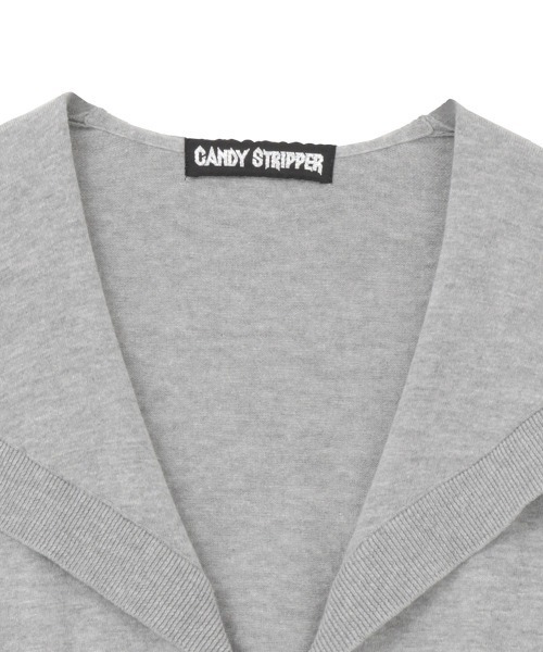 Candy Stripper(キャンディストリッパー)の「SAILOR ZIP KNIT カーディガン(カーディガン/ボレロ・レディース・ヘザーグレー/ブラック・FREE)」の16枚目の写真