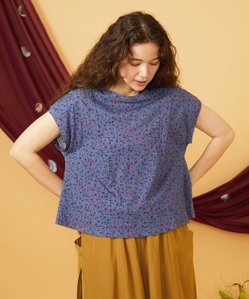 Jocomomola(ホコモモラ)の「【接触冷感】Onditas ドットプリントカットソー(Tシャツ/カットソー・レディース・アイボリー・40)」の2枚目の写真