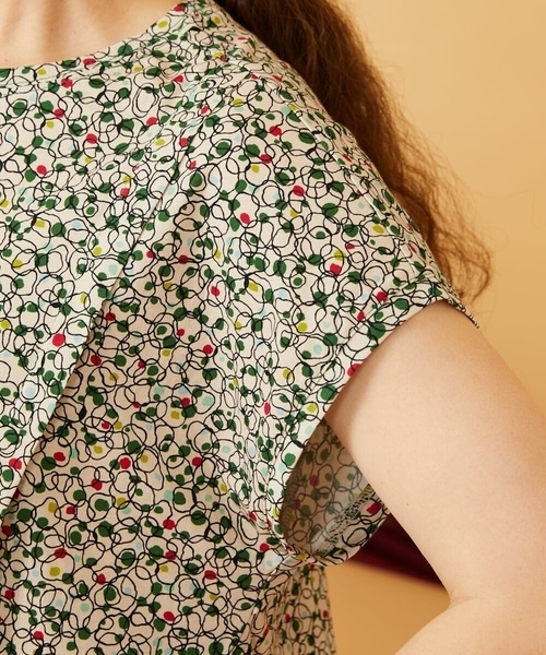 Jocomomola(ホコモモラ)の「【接触冷感】Onditas ドットプリントカットソー(Tシャツ/カットソー・レディース・アイボリー・40)」の11枚目の写真