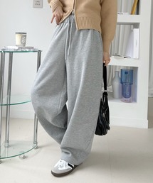 裏起毛 カーブ スウェット パンツ