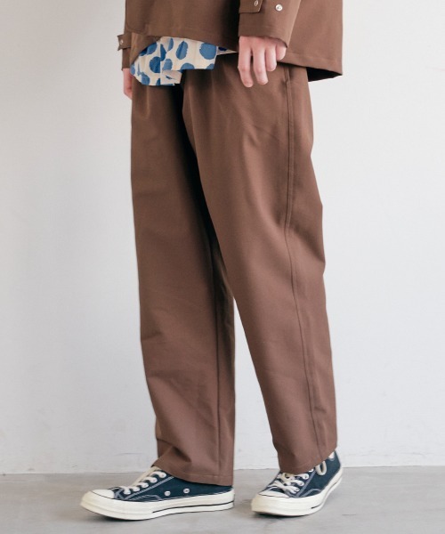 rehacer(レアセル)の「rehacer : Comfort Tuck Easy Slacks / コンフォート タック イージー スラックス(スラックス・メンズ・ブラック/ブラウン・MEDIUM/LARGE/SMALL)」の8枚目の写真