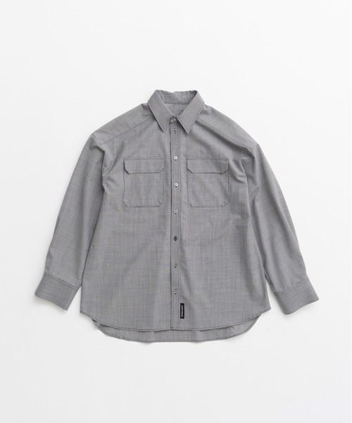 PRANK PROJECT(プランクプロジェクト)の「【2026Autumn Pre-Order】ピンチェックオーバーシャツ / Pin Check Overshirt(シャツ/ブラウス・レディース・グレー・FREE)」の7枚目の写真
