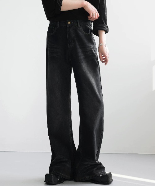Otte(オッテ)の「ハイウエストフレアデニム(デニムパンツ・メンズ・ブラック・SMALL/MEDIUM)」の9枚目の写真