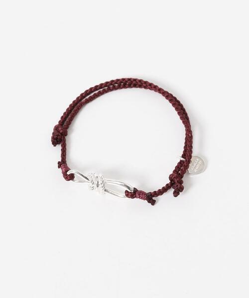 XOLO(ショロ)の「XOLO ROPE LINK SILK BRACELET(ブレスレット・メンズ・ブラック/バーガンディー/グレー/ネイビー・FREE)」の4枚目の写真