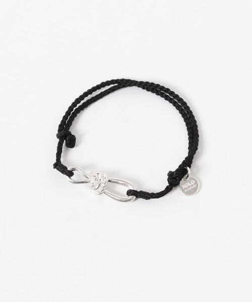 XOLO(ショロ)の「XOLO ROPE LINK SILK BRACELET(ブレスレット・メンズ・ブラック/バーガンディー/グレー/ネイビー・FREE)」の1枚目の写真